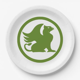 Plato De Papel Griffin verde