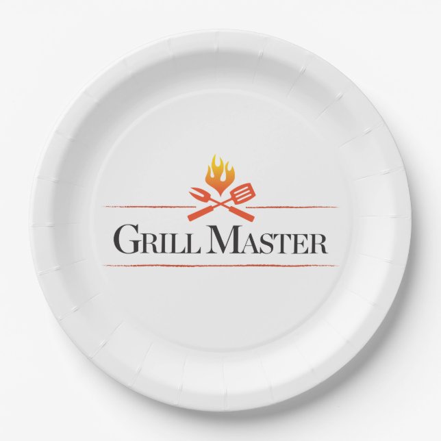 Plato De Papel Grill Master (Anverso)