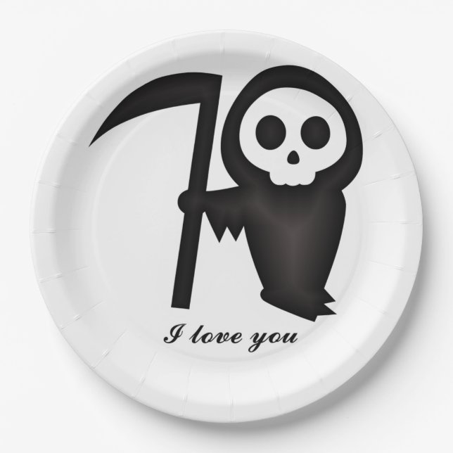 Plato De Papel Grim Reaper (Anverso)