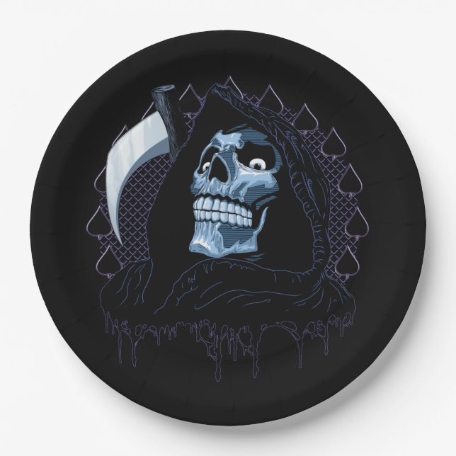 Plato De Papel Grim Reaper (Anverso)