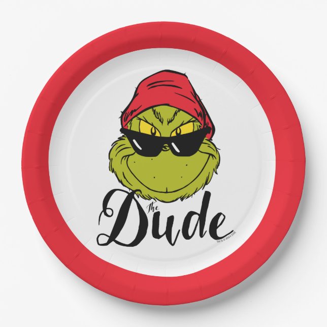 Plato De Papel Grinch | El Tipo (Anverso)