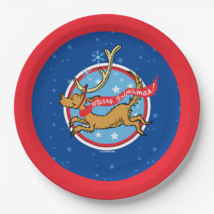 Plato De Papel Grinch ¡Feliz Grinchmas, Max!