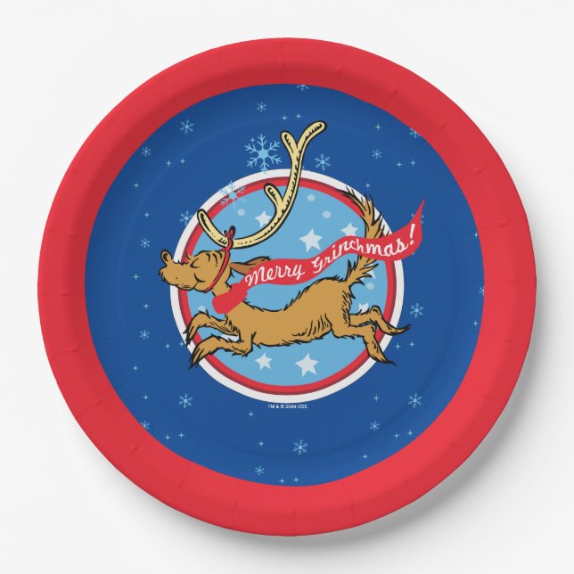 Plato De Papel Grinch | ¡Feliz Grinchmas, Max! (Anverso)