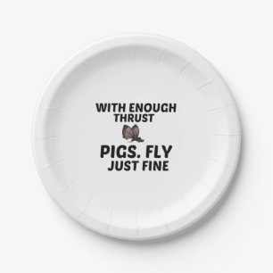 PLATO DE PAPEL GRIPE PIGS