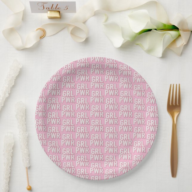 PLATO DE PAPEL GRL PWR (Boda)