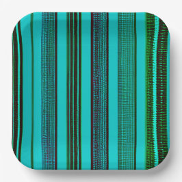 Plato De Papel Groove green 