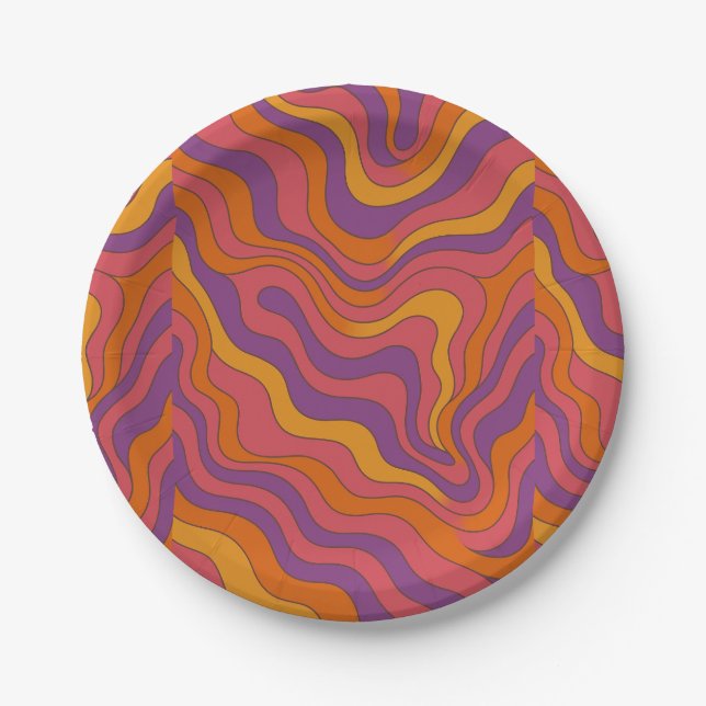 Plato De Papel Groovy (Anverso)