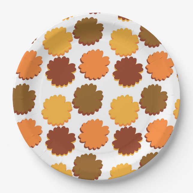 Plato De Papel Groovy Boho Sweet Daisy (Anverso)