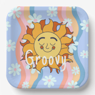 Plato De Papel Groovy Summer