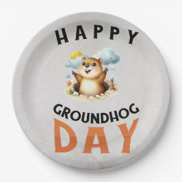 Plato De Papel Groundhog day 22 February 