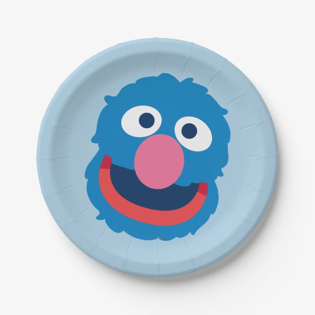 Plato De Papel Grover Head (Anverso)