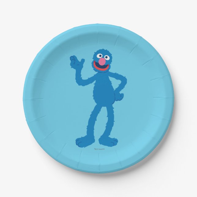 Plato De Papel Grover Standing (Anverso)