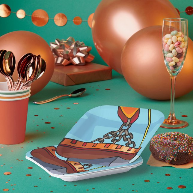 Plato De Papel Grúa elevando (Subido por el creador)