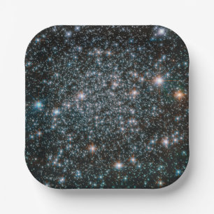 Plato De Papel Grupo de Estrellas Metalizado Pesadas de Hubble