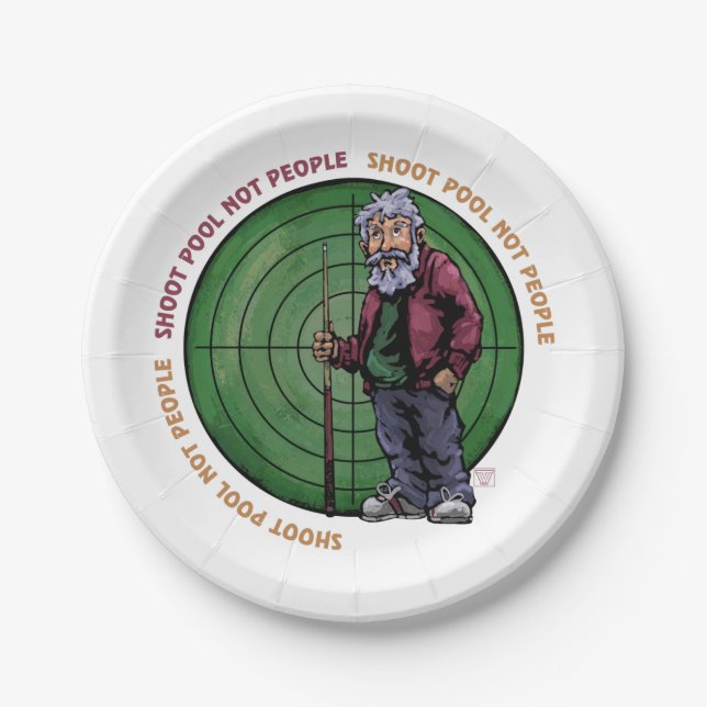 Plato De Papel Grupo de tiro No personas (Anverso)