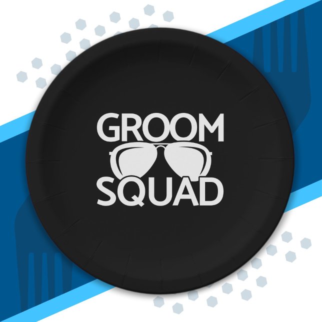 Plato De Papel Grupo Groomsman Grupo Bacheler Party Squad (Subido por el creador)