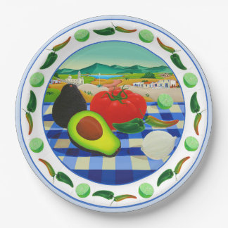 Plato De Papel Guacamole