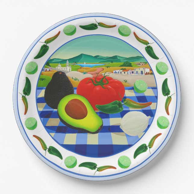 Plato De Papel Guacamole (Anverso)