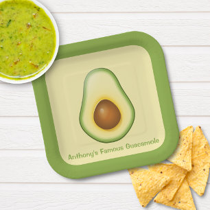 Plato De Papel Guacamole