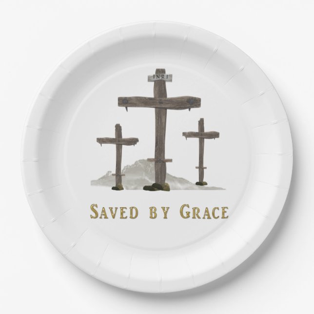 Plato De Papel guardado por gracia (Anverso)