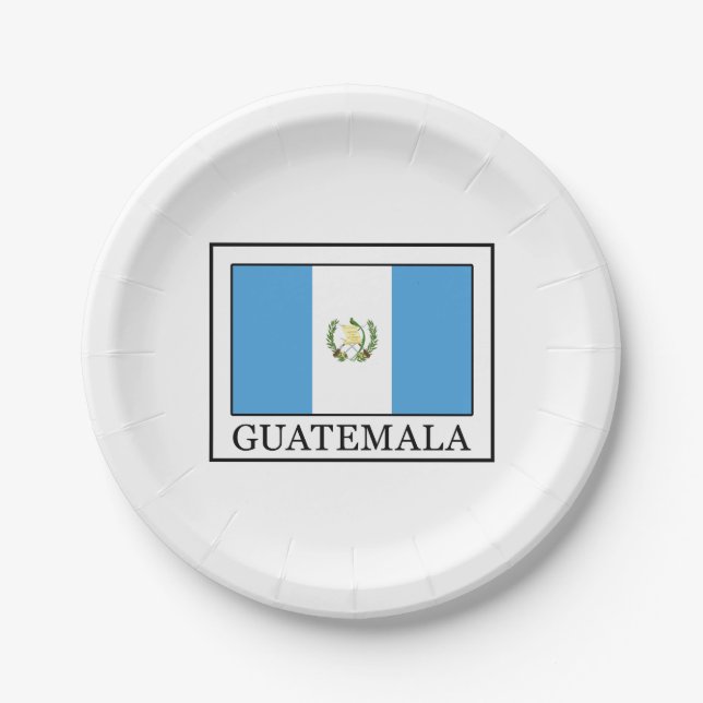 Plato De Papel Guatemala (Anverso)
