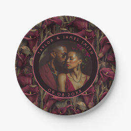 Plato De Papel Guay Calle Lilies Plates For Bridal Shower Fiesta