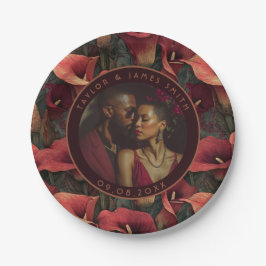 Plato De Papel Guay Calle Lilies Plates Para La Bachelorette