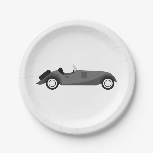 Plato De Papel Guay Classic Car (Anverso)