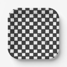 Plato De Papel Guay Dude Check Fiesta Plates