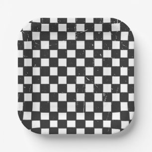 Plato De Papel Guay Dude Check Fiesta Plates
