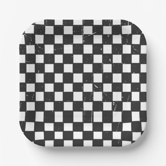 Plato De Papel Guay Dude Check Fiesta Plates (Anverso)