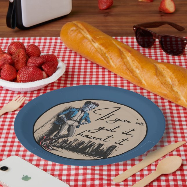 Plato De Papel Guay Frankenstein si lo tienes, atójalo (Picnic)