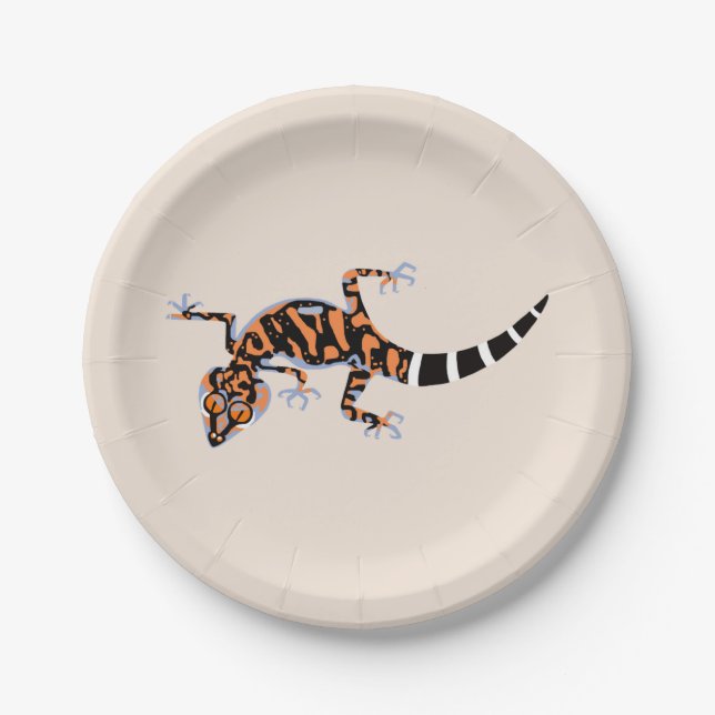 Plato De Papel Guay GECKO - Vida silvestre - Naturaleza - Fiesta (Anverso)