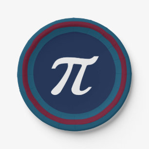 Plato De Papel Guay Nerdy Geek Estudiantes Pi Day Fiesta Placas d