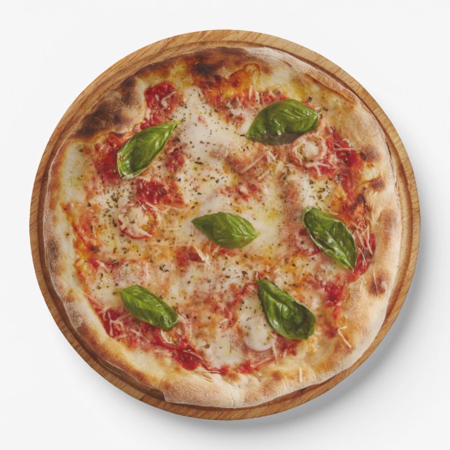 Plato De Papel Guay Pizza Fiesta Stuff (Anverso)