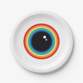 Plato De Papel Guay Rainbow Eyeball