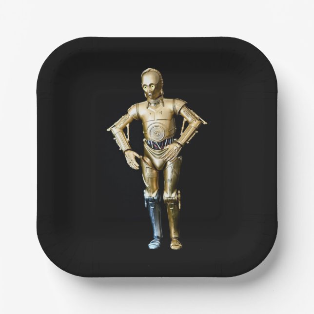 Plato De Papel Guay Toy Photography Droid (Anverso)