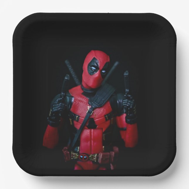 Plato De Papel Guay Toy Super Héroe (Anverso)