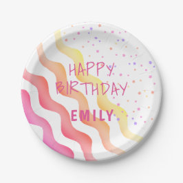 Plato De Papel Guerras del arcoiris Estrellas fiesta del cumpleañ