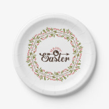 Guirnalda Y Conejo Verde Y Rojo