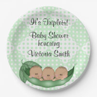 Guisantes de los tríos de Baby Shower en una vaina