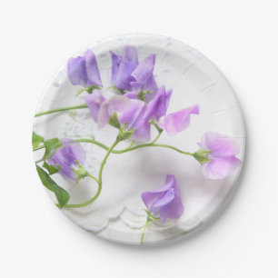 Plato De Papel Guisantes de olor
