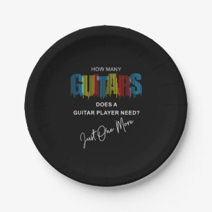 Plato De Papel Guitarista Cuántos Guitars tiene cumpleaños