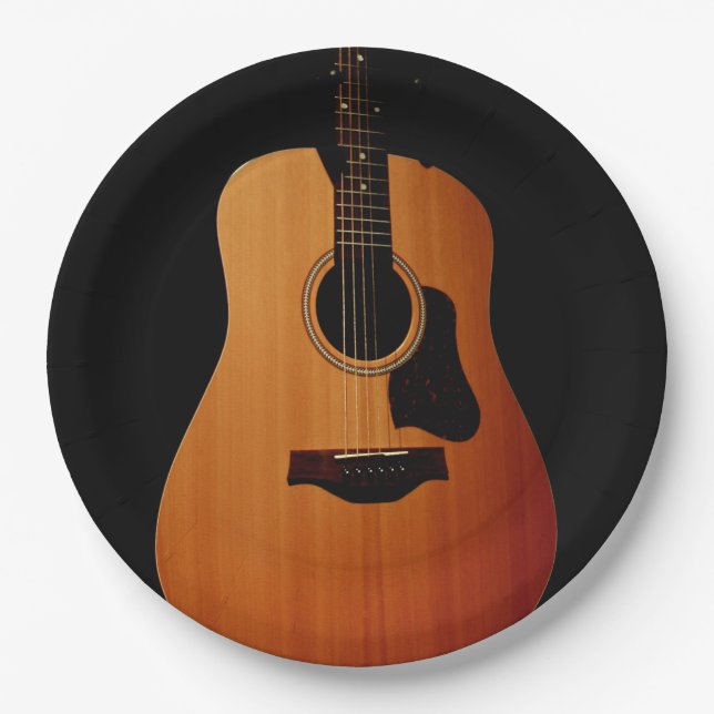 PLATO DE PAPEL GUITARRA (Anverso)