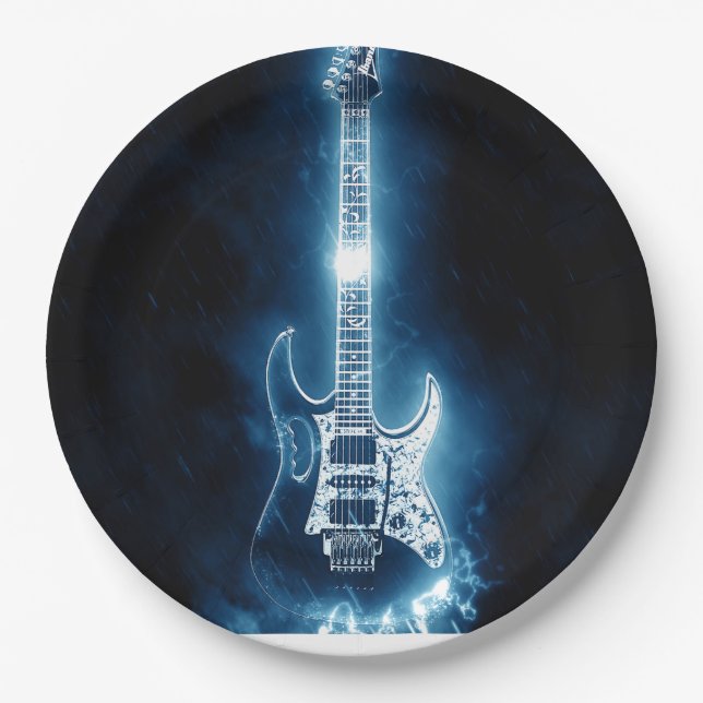 Plato De Papel Guitarra (Anverso)