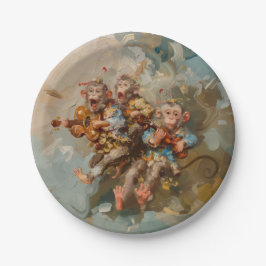 Plato De Papel Guitars - Placas de papel redondo