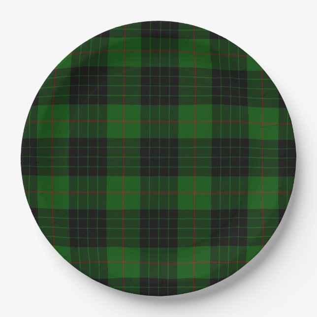 Plato De Papel Gunn tartan spp. (Anverso)