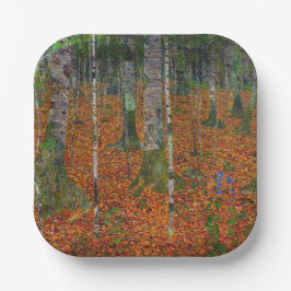 Plato De Papel Gustav Klimt - Birch Wood