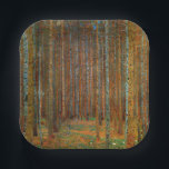 Plato De Papel Gustav Klimt - Bosque Pino de Tannenwald<br><div class="desc">Bosque Fir/Selva de Pino Tannenwald - Gustav Klimt,  Oil on Canvas,  1902</div>