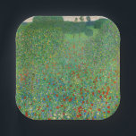 Plato De Papel Gustav Klimt - Campo de amapola<br><div class="desc">Campo de amapola / Campo de los cachorros - Gustav Klimt,  Petróleo en lienzo,  1907</div>